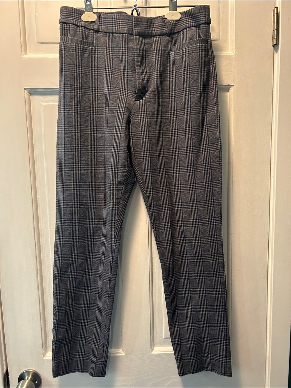 Banana Republic Gray Plaid Dress Pants
